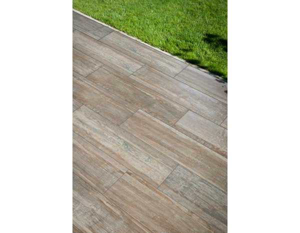 Carelage de sol extérieur 17,8 X 62,8 cm marron clair "TOUNDRA" - Brico Dépôt