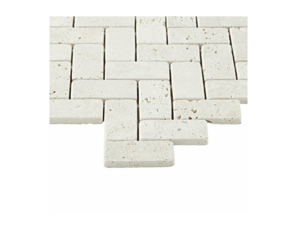 Mosaïque Travertin "Muretto" Beige 30,5 x 31 cm - Brico Dépôt