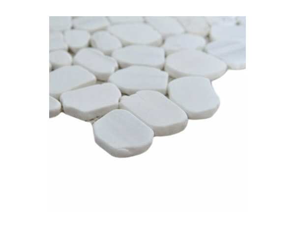 Galet "Malaca" Ivoire 31,5 cm x 31,5 cm - Brico Dépôt