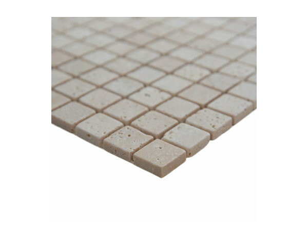 Mosaïque Travertin "Carré mini" 30,5 x 30,5 cm - Brico Dépôt