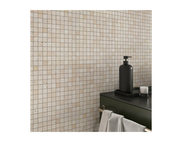 Mosaïque Travertin "Carré mini" 30,5 x 30,5 cm - Brico Dépôt