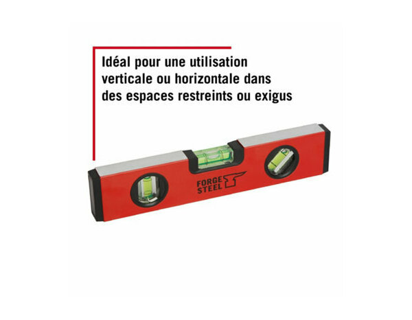 Niveau bulle 230mm en aluminium - Forge steel - Brico Dépôt