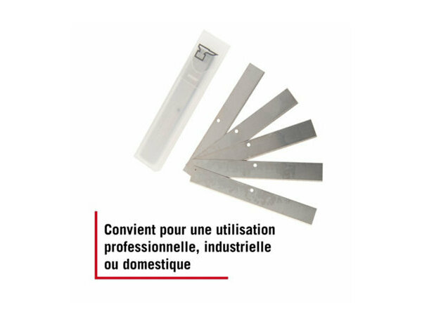 Lot de 10 lames grattoir 100mm en acier carbone - Forge steel - Brico Dépôt