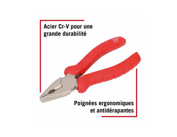 Pince universelle 160mm - Forge steel - Brico Dépôt