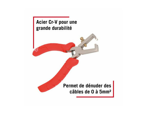 Pince a denuder 160mm - Forge steel - Brico Dépôt