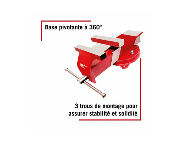 Etau acier 125mm - Forge steel - Brico Dépôt