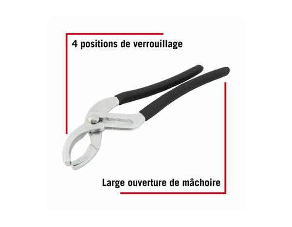 Pince à siphon 62mm, 4 positions de verrouillage - Forge steel - Brico Dépôt