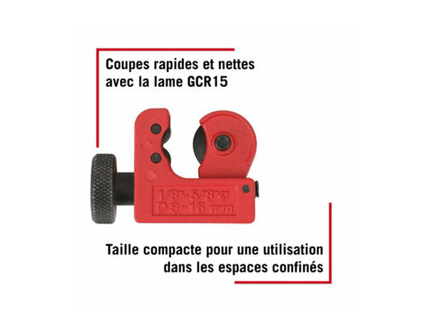 Mini coupe tube 3-16mm - Forge steel - Brico Dépôt