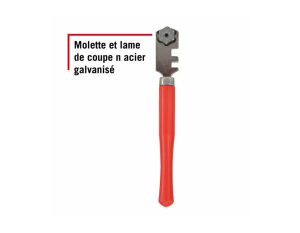 Coupe verre 13 cm avec 6 lames - Forge steel - Brico Dépôt