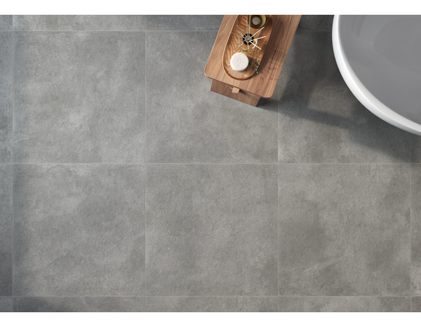 Carrelage de sol intérieur Grès cérame émaillé gris 60X60 cm "ROHE" - Brico Dépôt