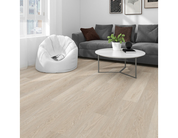 Sol en PVC 122X18,1 cm couleur foncé avec sous couche intégrée 4+1 mm "BAMAC" - Brico Dépôt