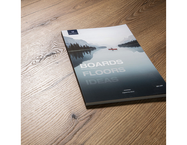 Sol stratifié à clipser AC5 L. 138,3 x l. 19,3 cm. Sous couche intégrée 8+2M marron foncé "EVOKE SUNSET" - Brico Dépôt