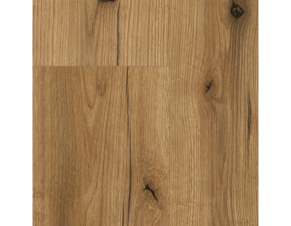 Sol stratifié à clipser AC5 L. 138,3 x l. 19,3 cm. Sous couche intégrée 8+2M marron foncé "EVOKE SUNSET" - Brico Dépôt