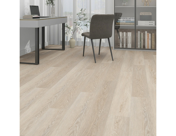 Sol en PVC 122X18,1 cm couleur foncé avec sous couche intégrée 4+1 mm "BAMAC" - Brico Dépôt