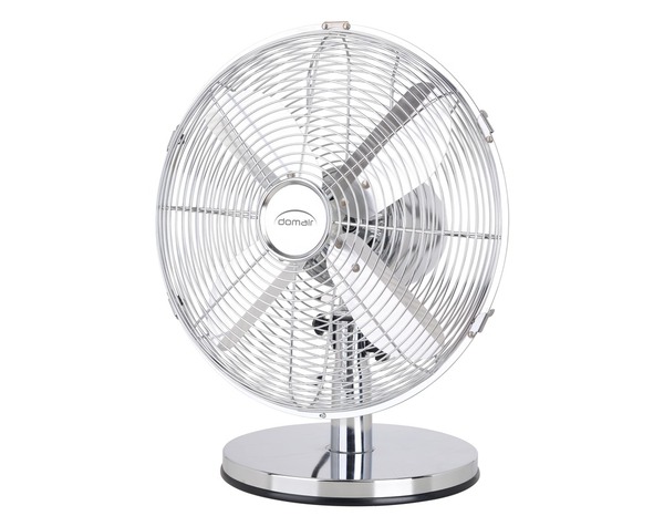 Ventilateur de table en metal chromé 30 CM - Brico Dépôt