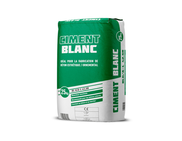 Ciment blanc pour travaux ornementaux - 25 kg - Brico Dépôt