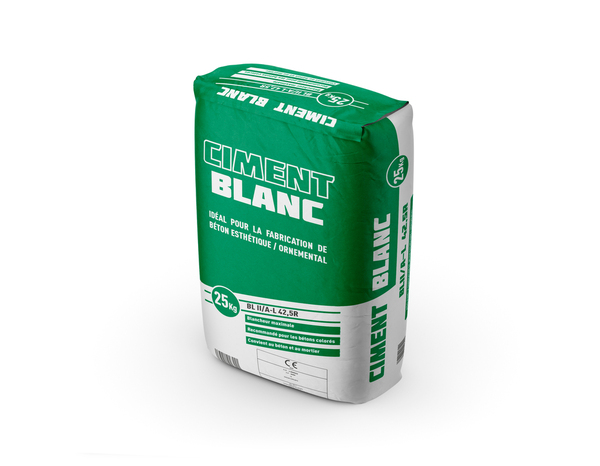 Ciment blanc pour travaux ornementaux - 25 kg - Brico Dépôt