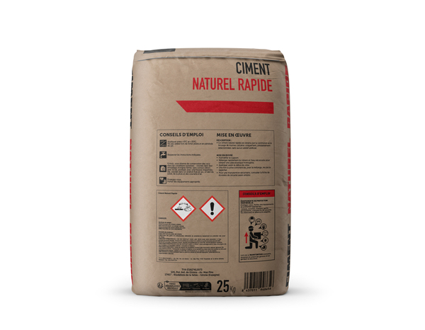 Ciment naturel prompt - sac 25 kg - Brico Dépôt