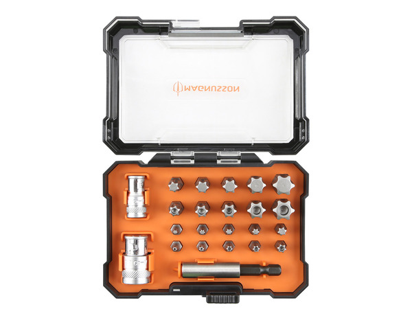 Coffret à douilles TORX, 23 pièces - MAGNUSSON - Brico Dépôt