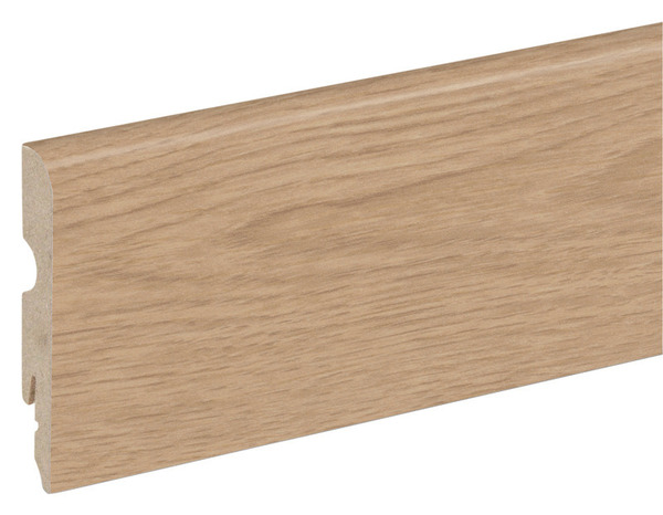Plinthe "CHESTER VALERIA" couleur chêne clair - Long. 2600 x H. 70 x Ép.10 mm - Brico Dépôt