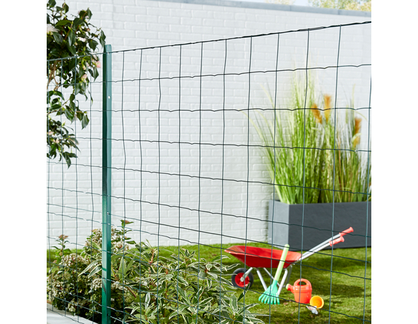 Rouleau grillage soudé vert - 100 x 100 mm - H. 120 cm x L. 20 m - Brico Dépôt