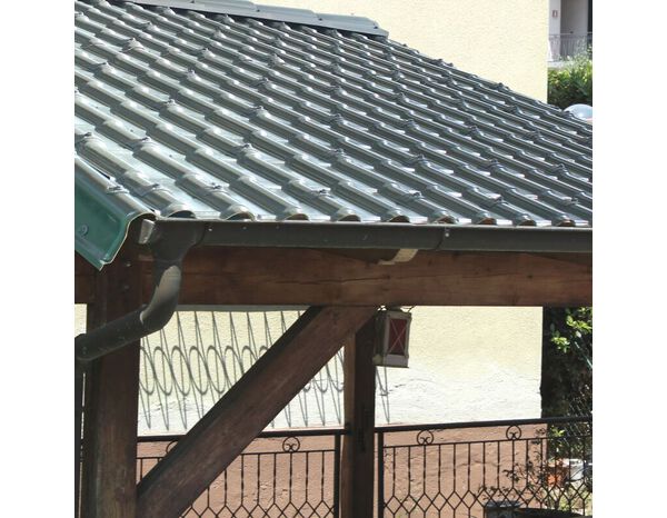 Plaque de couverture en PVC Francia couleur Bleu Ardoise, 2300×780 mm - First - Brico Dépôt