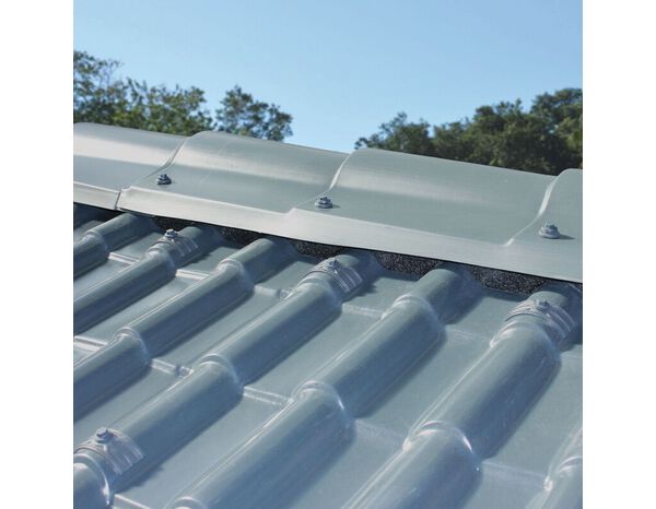 Plaque de couverture en PVC Francia couleur Bleu Ardoise, 2300×780 mm - First - Brico Dépôt