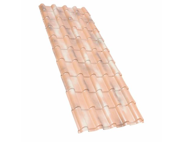 Plaque de couverture en PVC Francia couleur Sienne Antique, 2300×780 mm - First - Brico Dépôt