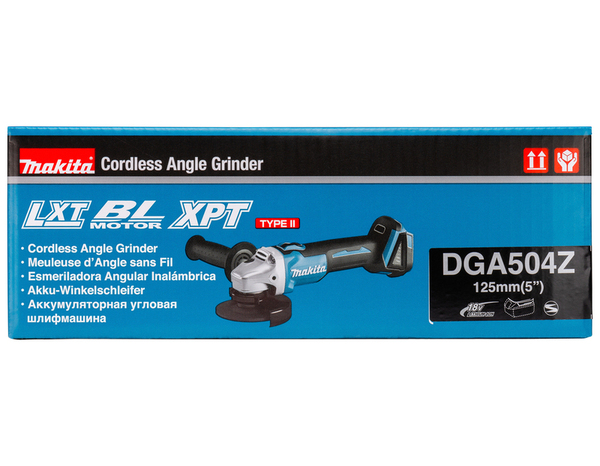 Meuleuse "DGA504Z" 18 V Li-Ion Ø 125 mm sans fil moteur BL Motor - Brico Dépôt