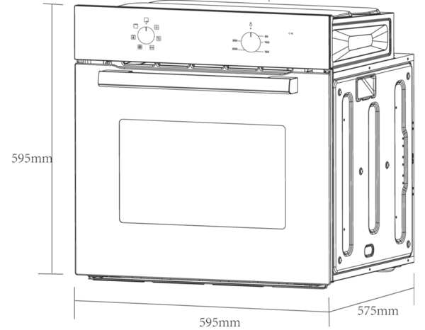 Lot four 66L et plaque à induction intégrable, finition noire élégante - Cooke and Lewis - Brico Dépôt
