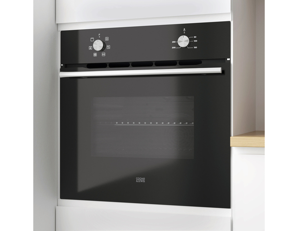 Lot four 66L et plaque à induction intégrable, finition noire élégante - Cooke and Lewis - Brico Dépôt