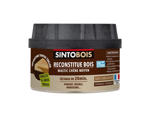 Mastic angles et gros trous teinte chêne moyen - 190 g - Brico Dépôt