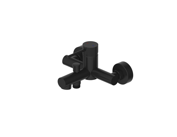 Mitigeur bain/douche mécanique EDELIE N" noir mat acier inoxydable 168x110x187 mm - Cooke and Lewis - Brico Dépôt