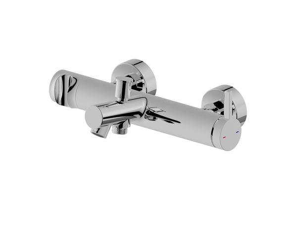 Mitigeur bain/douche mural ODALIA C chromé, débit 40 L/min, dimensions 28,5x8,4x17,9 cm - Cooke and Lewis - Brico Dépôt