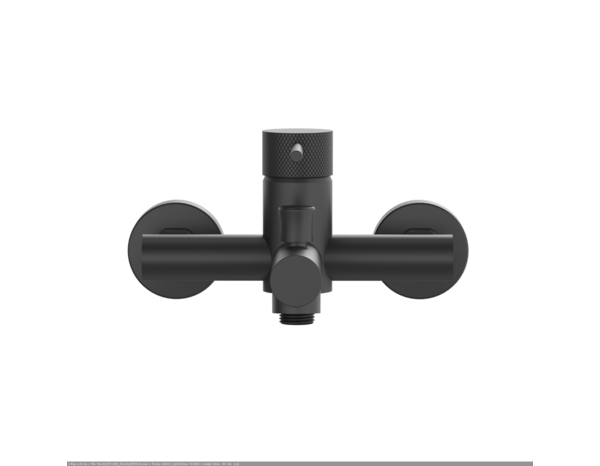 Mitigeur bain/douche mécanique EDELIE N" noir mat acier inoxydable 168x110x187 mm - Cooke and Lewis - Brico Dépôt