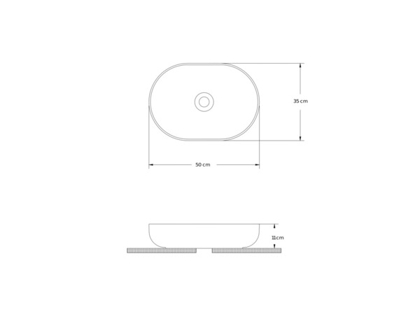 Vasque à poser céramique blanc brillant CALICIA - 50x35x11 cm - Cooke and Lewis - Brico Dépôt
