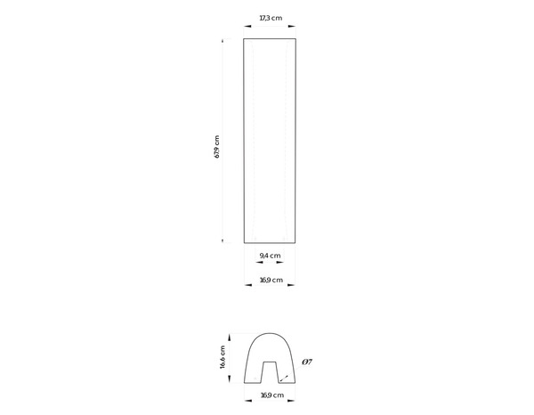 Colonne lavabo céramique blanc brillant CALICIA - 71x21,9x21,9 cm - Cooke and Lewis - Brico Dépôt