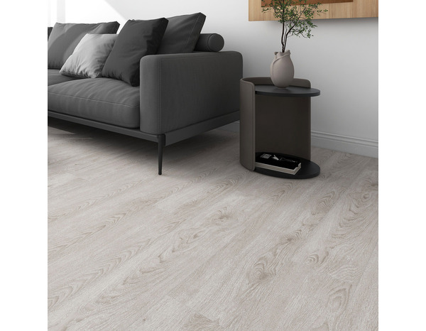 Lame PVC GAUTAME 4,5 mm effet bois brut mat blond 122x18,1 cm pose clipsable - Brico Dépôt