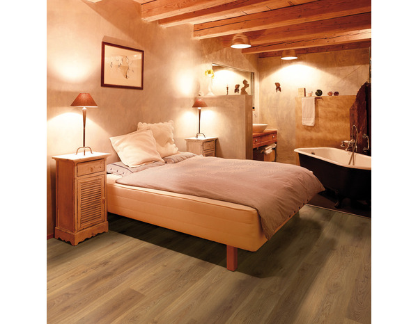 Sol stratifié à clipser "SENAF" couleur chêne blond mat 7 mm 138 cm x 19,3 cm AC4 - Cooke and Lewis - Brico Dépôt