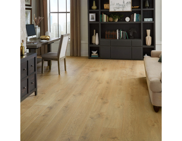 Sol stratifié à clipser "SENAC" couleur chêne blond clair 7 mm 138 cm x 19,3 cm AC4 - Cooke and Lewis - Brico Dépôt