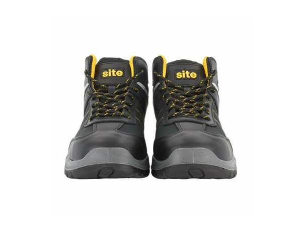 Baskets montantes de sécurité LACASSE BOOT noires, coque acier et semelle antiperforation, imperméables, T.42 - Brico Dépôt