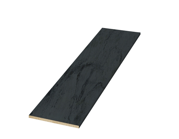 Plan de travail stratifié BLACK MOON noir mat 244x62x3,8 cm résistant chaleur rayures - Brico Dépôt