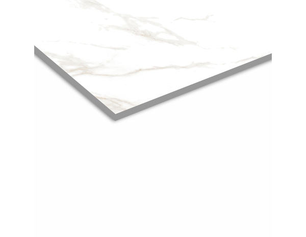 Carrelage grès cérame poli effet marbre 60x120 SARDOJ blanc/or - Cooke and Lewis - Brico Dépôt