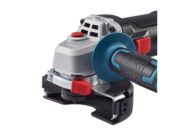 Meuleuse d'angle  750 W 125 mm avec 10 disques et poignée auxiliaire réglable - Erbauer - Brico Dépôt