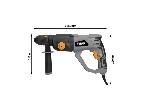 Marteau perforateur 1050 W SDS+ avec accessoires - Titan - Brico Dépôt