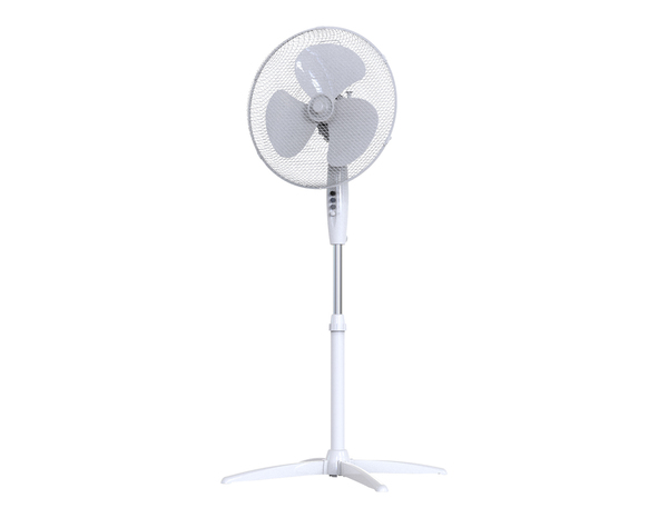 Ventilateur sur pied blanc 45W- H. 125 x l. 66,9 cm - Brico Dépôt