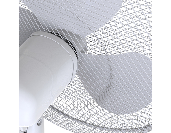 Ventilateur sur pied blanc 45W- H. 125 x l. 66,9 cm - Brico Dépôt