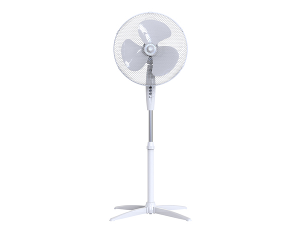 Ventilateur sur pied blanc 45W- H. 125 x l. 66,9 cm - Brico Dépôt