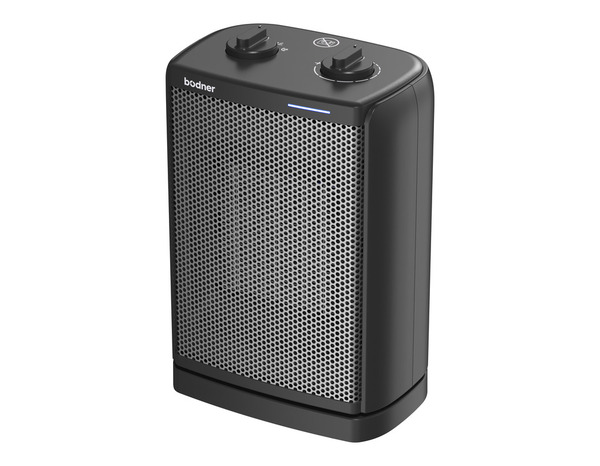 Chauffage soufflant oscillant noir - 26,3x17,5x12 cm - Brico Dépôt