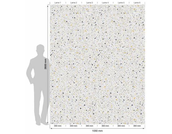 Lambris PVC TERRAZZO blanc mat - 260 CM X 35 CM ÉP. 5 MM - Grosfillex - Brico Dépôt
